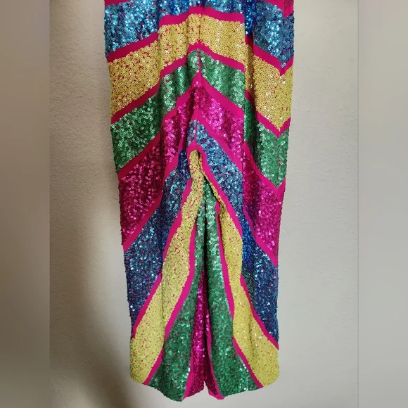 Nasty Gal Multicolor Sequin Jumpsuit - Picture 7 of 14